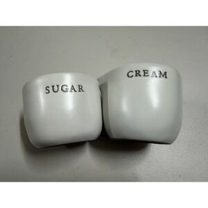 Hearth & Hand Magnolia Cream Sugar Bowl Stoneware Discontinued Joanna Gaines